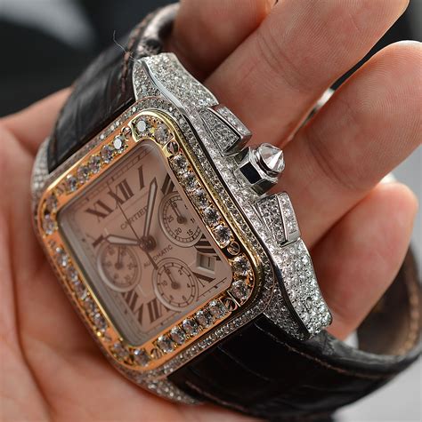 cartier santos 100 xl diamond black|cartier santos 100 good investment.